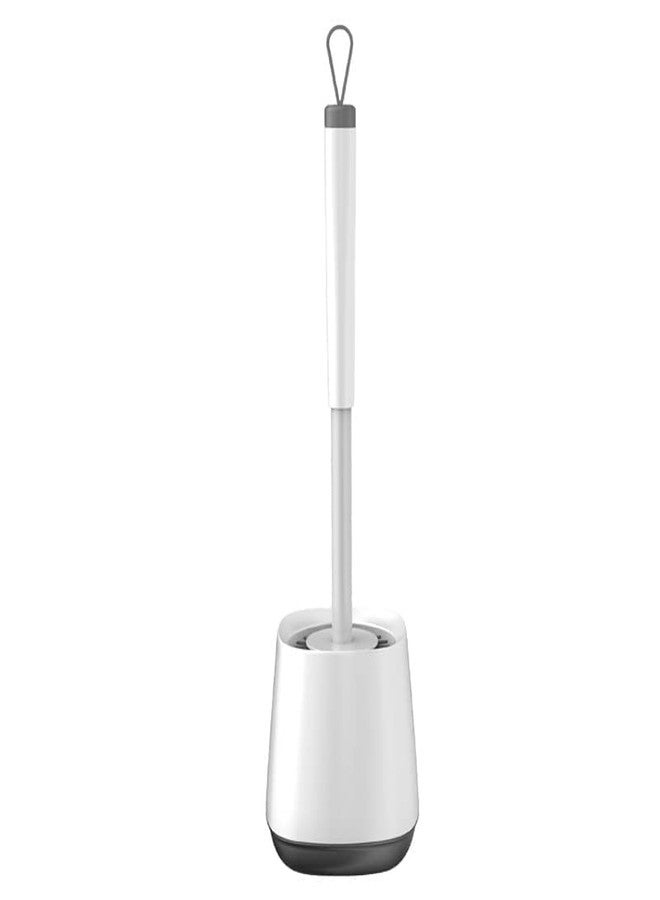 Kiesh Silicone Toilet Brush and Holder | Toilet Bowl Cleaner Brush, Toilet Cleaner Brushes Storage for Bathroom No Scratch, Cleaning Toilet Bowl Brush Kit Flooring/Mounted - Image 1